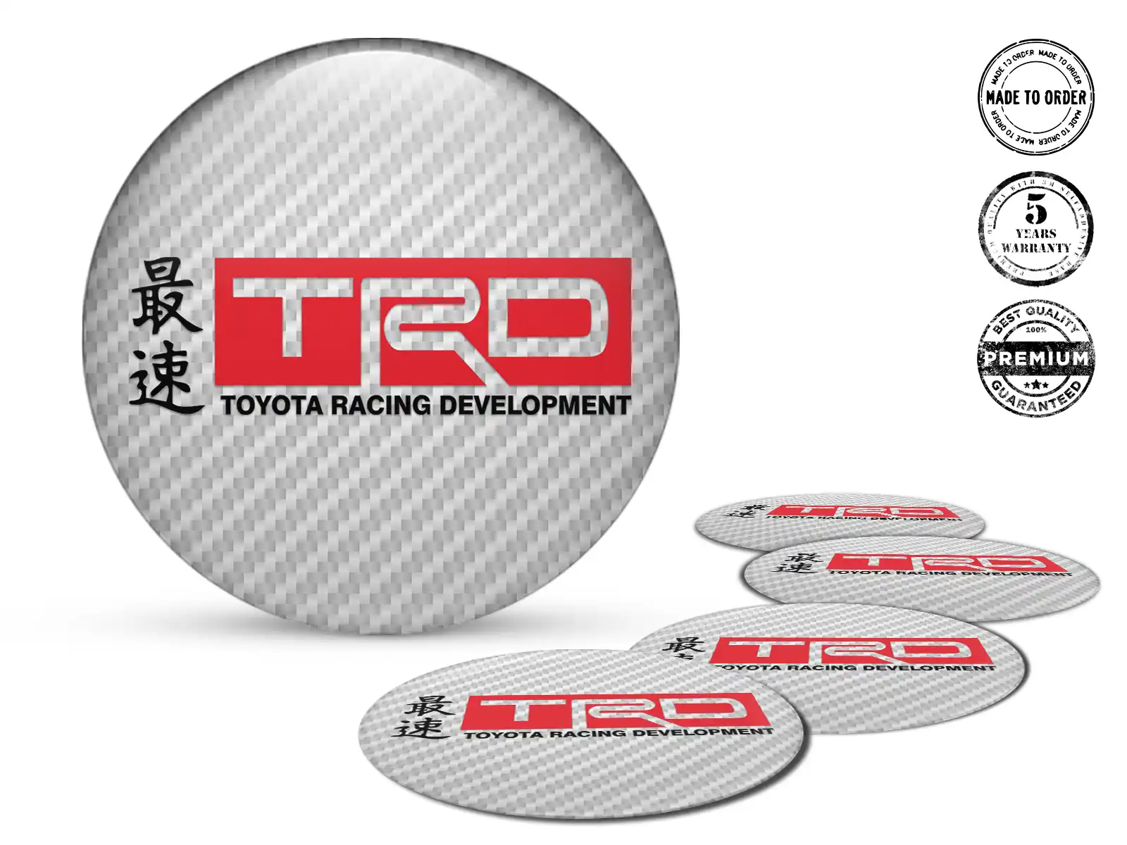 Toyota TRD Radplaketten Feinjustiert Radiant Racing Grid